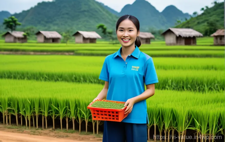 가치 기반 우선순위화와 기업 가치 평가 - **Innovating Sustainable Agriculture in Vietnam:** A dynamic scene showcasing a young, confident Vie...