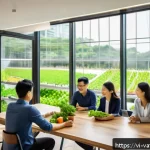 Home 20 가치 기반 우선순위화의 사례 검토 - A modern Vietnamese organic food startup office scene showing diverse young professionals collaborat...